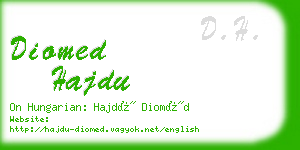 diomed hajdu business card